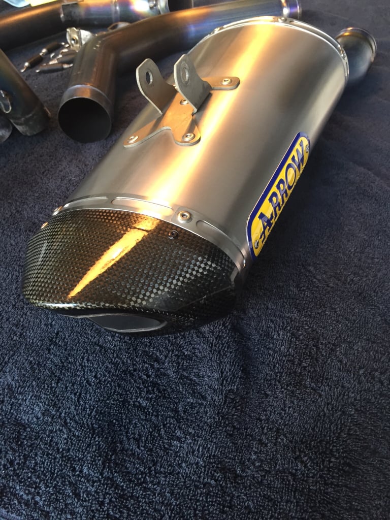 Arrow Stage 3 Full Titanium Exhaust System inc. Baffle 675.cc